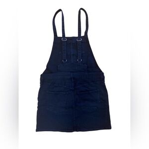 NWOT Moussy Black Denim Skirt Overalls size 2 check measurements oversized